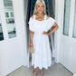 Turin Dress White