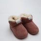 Kids faux fur boots pink