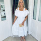 Turin Dress White