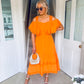 Turin Dress Orange