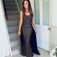 Una Dress Black & Gold