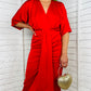 Erica Midi Dress Rouge