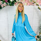 Henri Dress Cyan