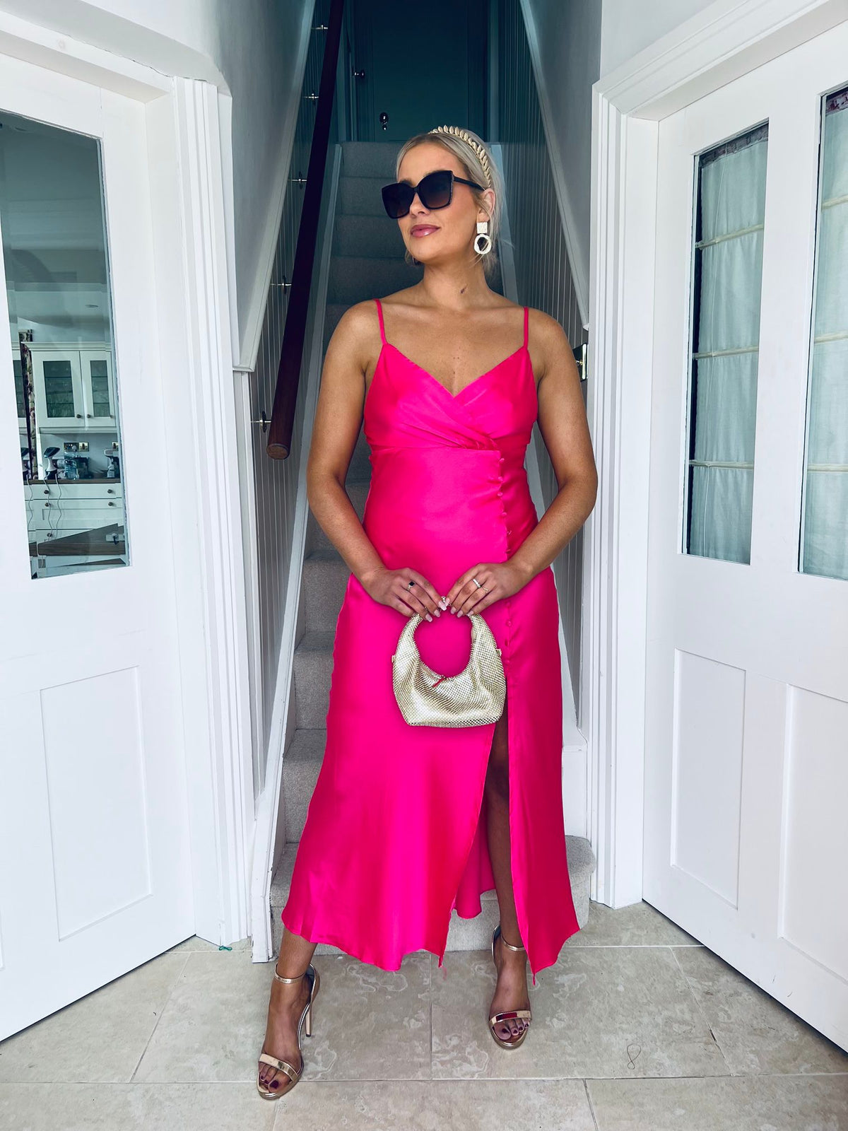 Etta Dress Fuchsia