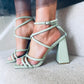Queen Sandals Green