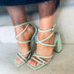 Queen Sandals Green