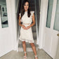 Tara Crochet Dress Cream