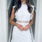 Tara Crochet Dress White