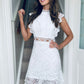 Tara Crochet Dress White
