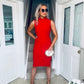 Trina Bodycon Dress Red