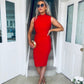 Trina Bodycon Dress Red