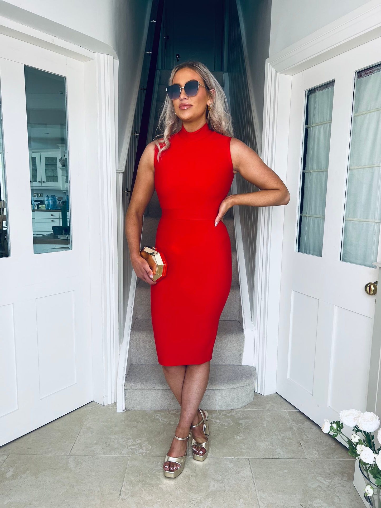 Trina Bodycon Dress Red