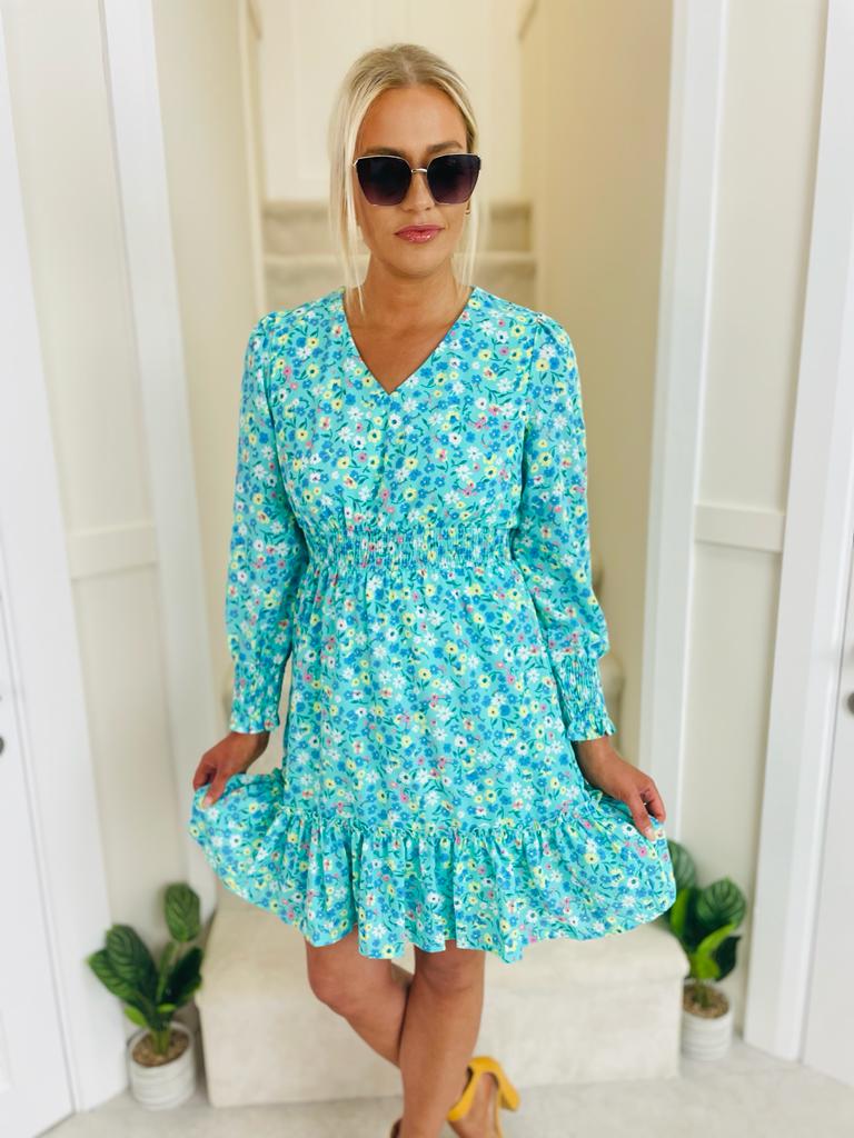 Haven Dress Floral Green