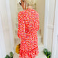 Haven Dress Floral Coral