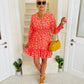 Haven Dress Floral Coral