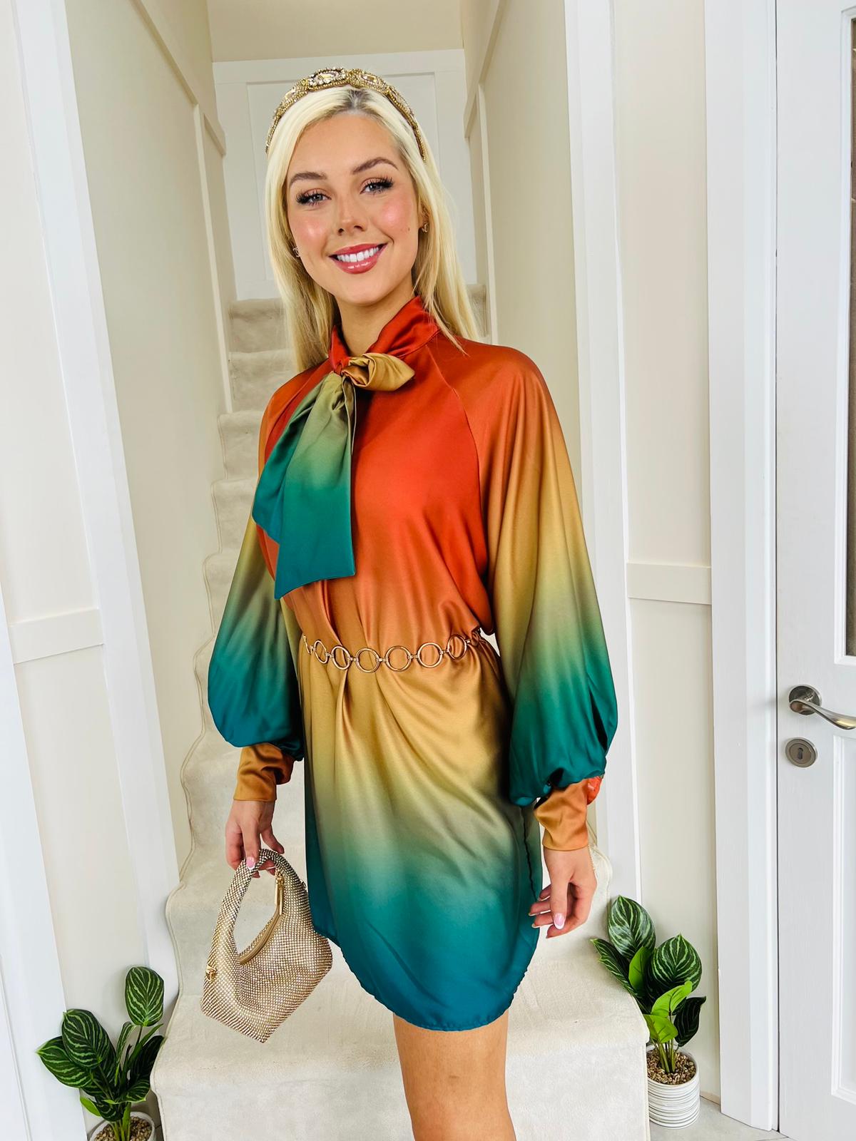 Oran Smock Dress Vert