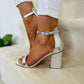 Laurence Sandals Silver