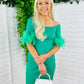 Laura Feather Dress Green