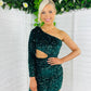 Dixie Sequin Dress Forest