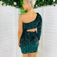 Dixie Sequin Dress Forest