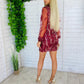 Vivian Mini Dress Burg