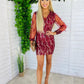 Vivian Mini Dress Burg