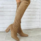 Marcus Over Knee Boots Taupe