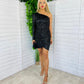 Avi Sequin Dress Black
