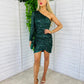 Avi Sequin Dress Forest