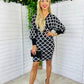 Selena Knit Dress White/Black