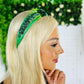 Mel Embellished Hairband Green