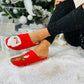 Nollaig Slippers Red