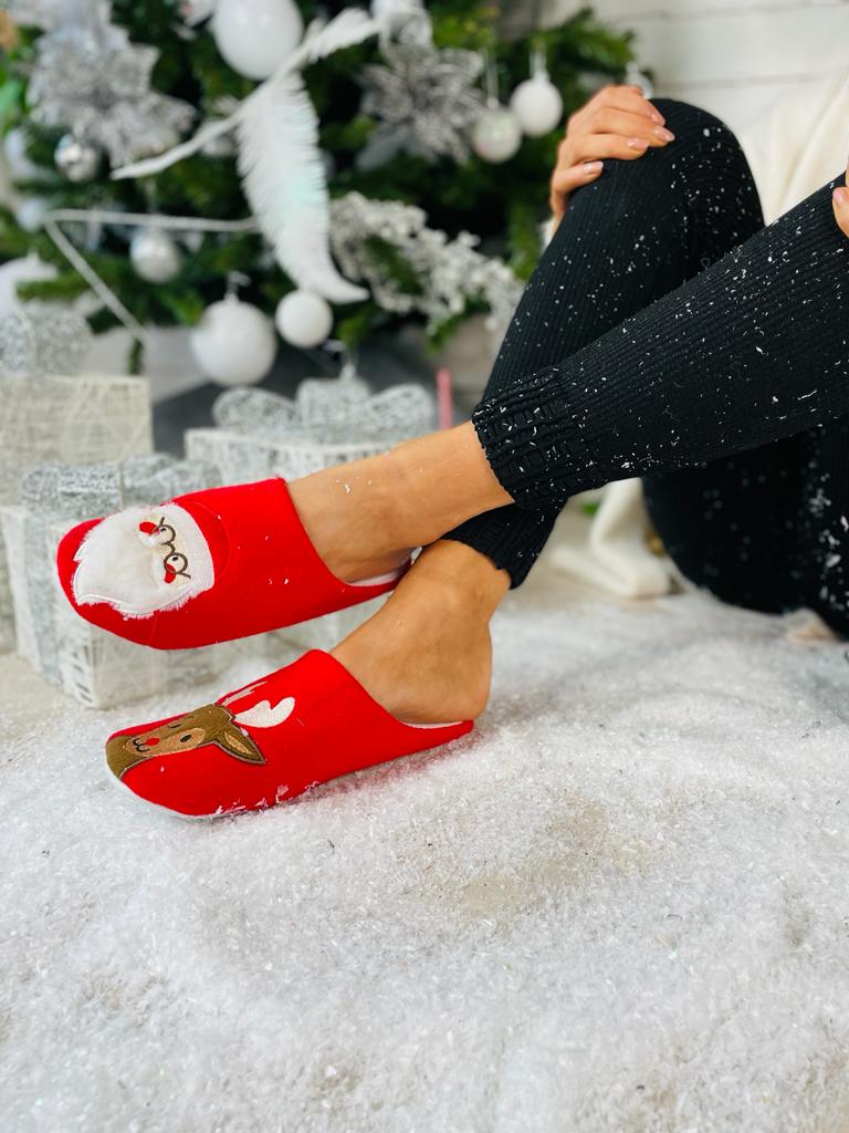Nollaig Slippers Red