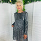 Carli Sequin Dress Silver