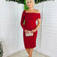 Phoebe One Shoulder Dress Ruby