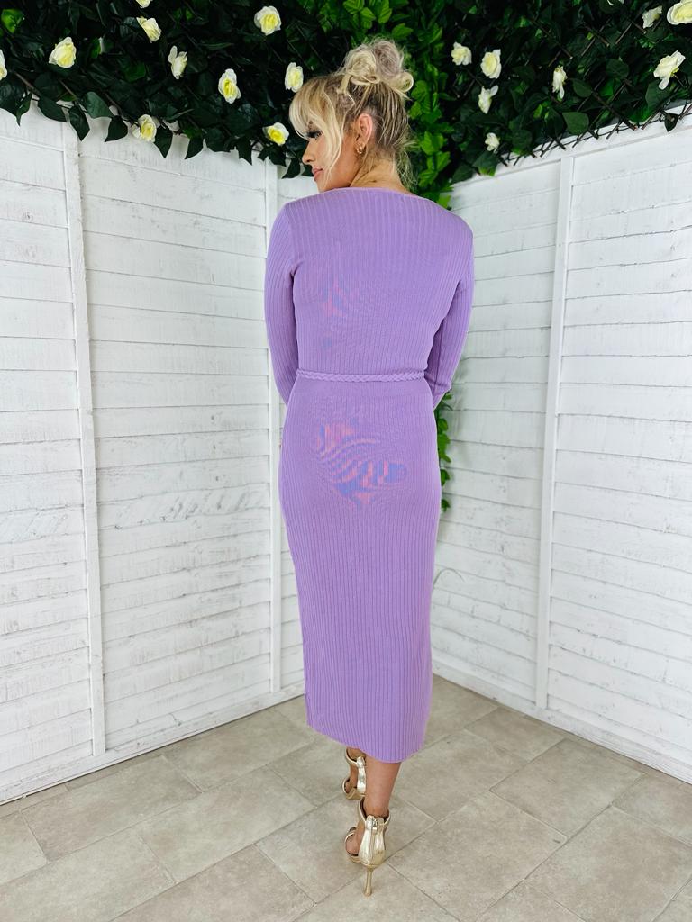Mindy Knit Dress Lilac