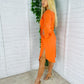 Phebe Midi Shirt Dress Orange