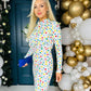 Frances Mini Dress Polka White