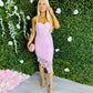 River Lace Detail Dress Powder