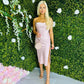 Liv Slinky Dress Powder Pink