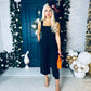 Tara Square Neck Culotte Jumpsuit Black
