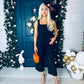 Tara Square Neck Culotte Jumpsuit Black