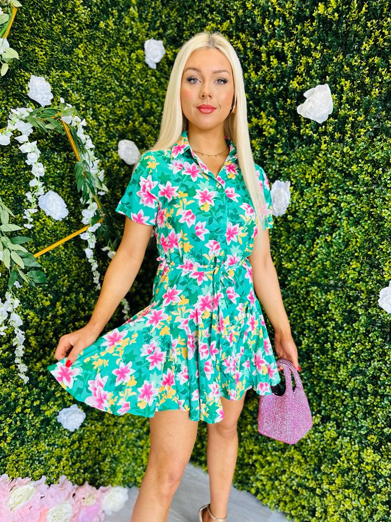 Gwyneth Mini Dress Green