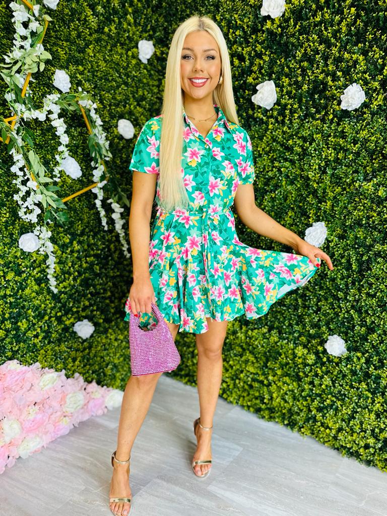 Gwyneth Mini Dress Green