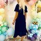 Tamsin Midi Dress Navy