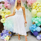 Fallon Tulle Mini Dress White