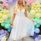 Fallon Tulle Mini Dress White