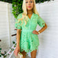 Deb Crochet Playsuit Green