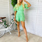 Deb Crochet Playsuit Green